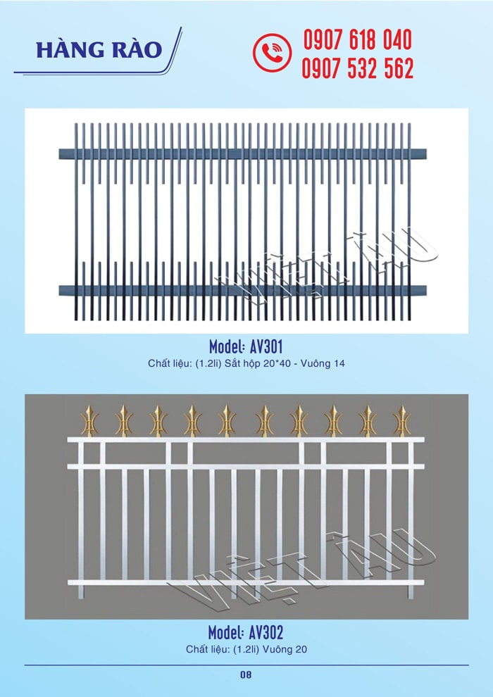 Hàng Rào Sắt Mỹ Thuật Đồng Nai Đẹp Giá Rẻ